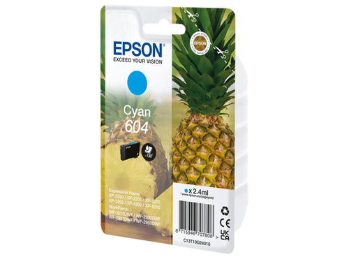 Epson 604 ink cartridge 1 pc(s) Original Standard Yield Cyan Epson 604 ink cartridge 1 pc(s) Original Standard Yield Cyan